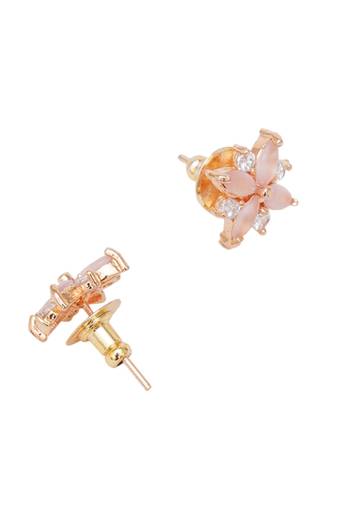 Girls gold plated studs earrings
