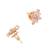 Girls gold plated studs earrings