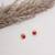 Girls gold plated studs earrings