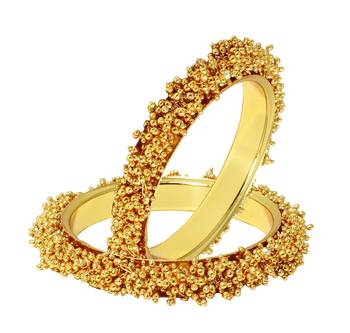 Designer Gold Plated Golden Bangles Fashion Jewellery For Women 1