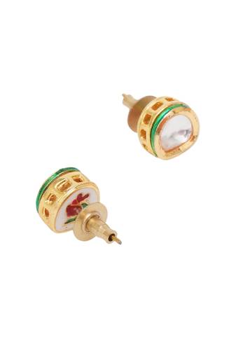 Gold-plated classic studs earrings