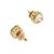 Gold-plated classic studs earrings