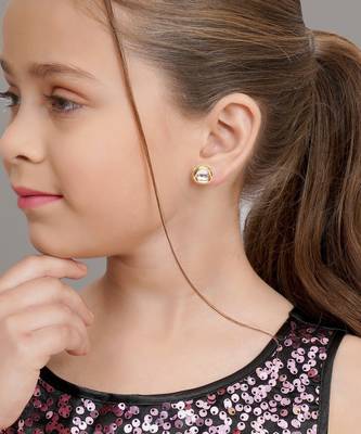 Gold-plated classic studs earrings 4