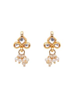 Girls gold plated drop earrings 2