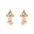 Girls gold plated drop earrings