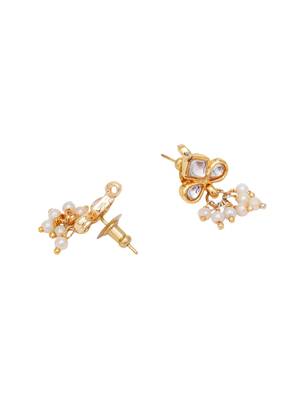 Girls gold plated drop earrings 3