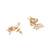 Girls gold plated drop earrings