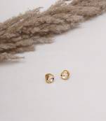 Gold-plated classic studs earrings