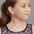 Girls gold plated drop earrings