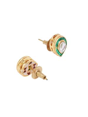 Gold-plated classic studs earrings 2
