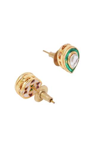 Gold-plated classic studs earrings
