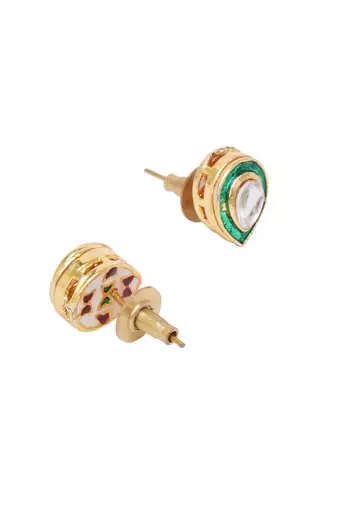 Gold-plated classic studs earrings