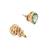 Gold-plated classic studs earrings