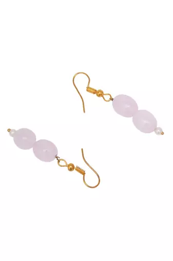 Gold-plated classic drop earrings