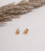 Girls gold plated drop earrings