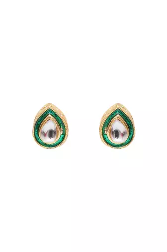 Gold-plated classic studs earrings