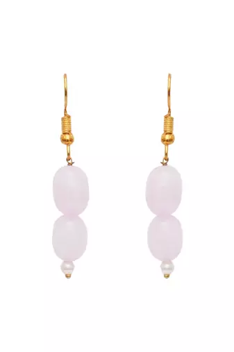 Gold-plated classic drop earrings