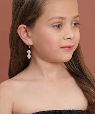 Gold-plated classic drop earrings 4