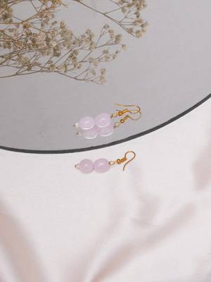 Gold-plated classic drop earrings 1