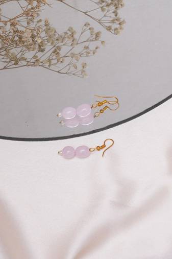 Gold-plated classic drop earrings