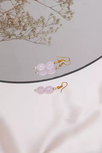 Gold-plated classic drop earrings