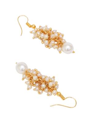 Gold plated classic drop earrings 2