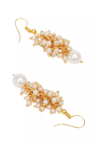 Gold plated classic drop earrings