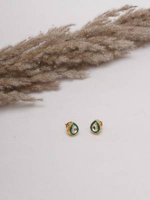 Gold-plated classic studs earrings 1