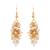 Gold plated classic drop earrings