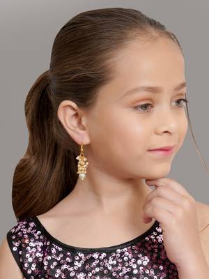 Gold plated classic drop earrings 4