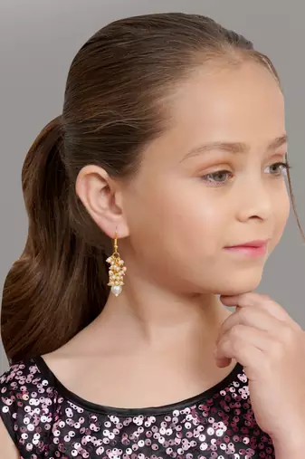 Gold plated classic drop earrings