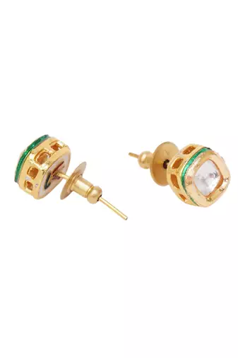 Gold-plated classic studs earrings