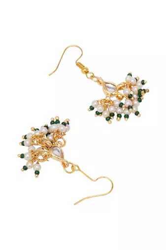 Girls gold plated drop earrings