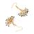 Girls gold plated drop earrings