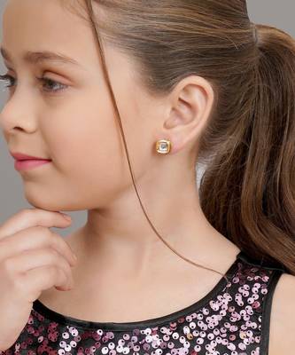Gold-plated classic studs earrings 4