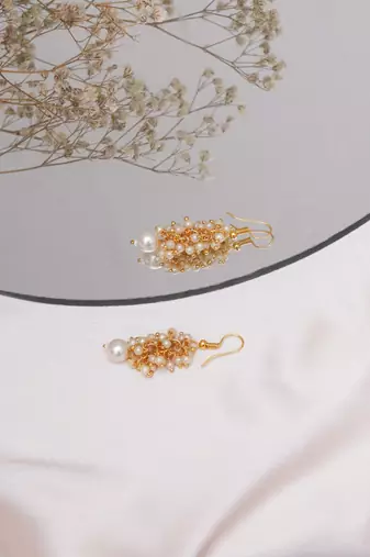 Gold plated classic drop earrings