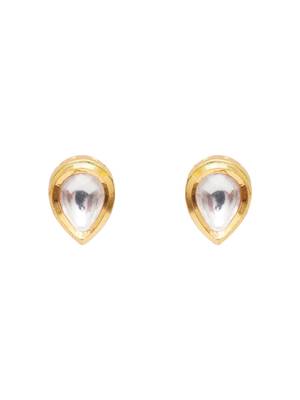Girls gold plated studs earrings 2