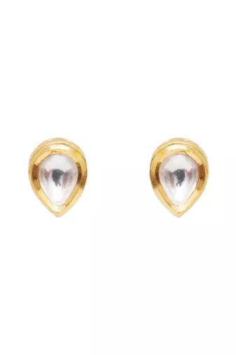 Girls gold plated studs earrings