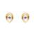 Girls gold plated studs earrings