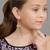 Girls gold plated drop earrings