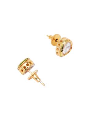 Girls gold plated studs earrings 3