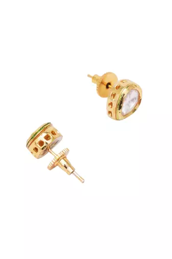 Girls gold plated studs earrings