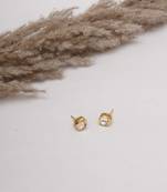 Gold-plated classic studs earrings