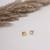 Gold-plated classic studs earrings