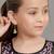 Girls gold plated jhumkas