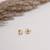 Girls gold plated studs earrings