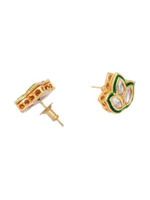 Gold-plated stud earrings 2