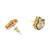 Gold-plated stud earrings