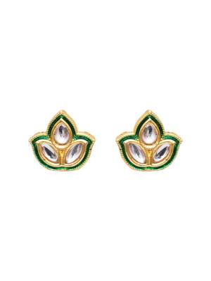 Gold-plated stud earrings 3