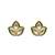 Gold-plated stud earrings